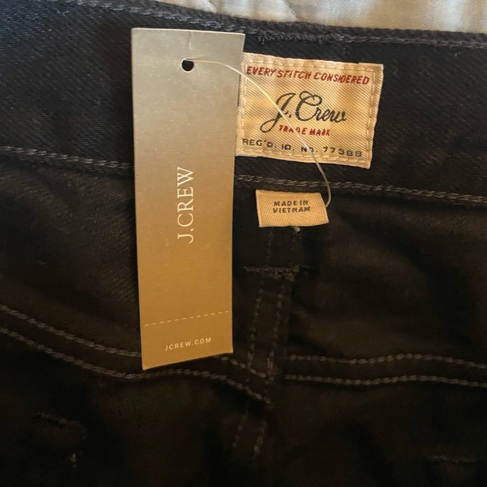 J‎ CREW Classic jean in black rinse wash Size 31/30 NWT $148 CC325
